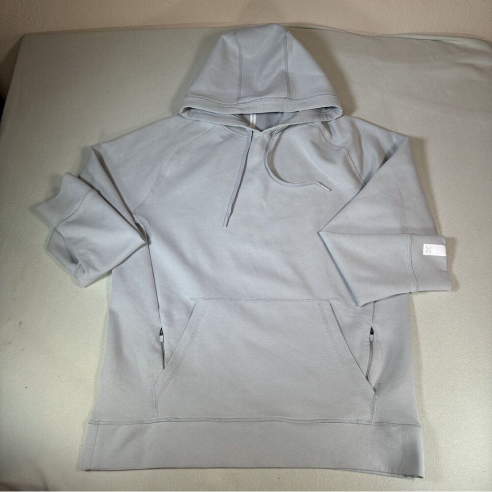 Ten Thousand Tech Hoodie Mens L Midweight Pullover Sweatshirt Gray
